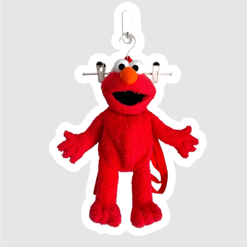 GUC Red Elmo Plush Backpack Toy